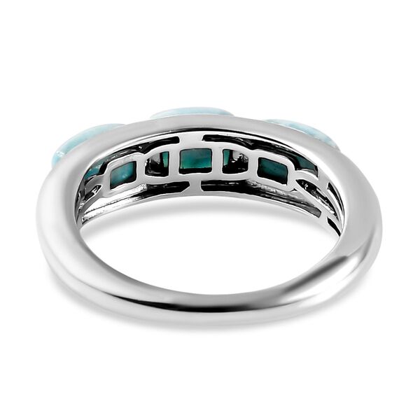 Larimar Ring, 925 Silber platiniert (Größe 17.00) ca. 2.35 ct image number 5