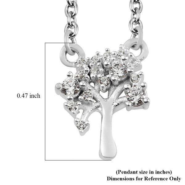 LUSTRO STELLA - Zirkonia Halskette ca. 45 cm 925 Silber ca. 0,31 ct image number 6