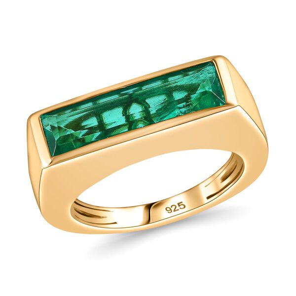 Smaragd Triplett Quarz Ring - 3,20 ct. image number 4