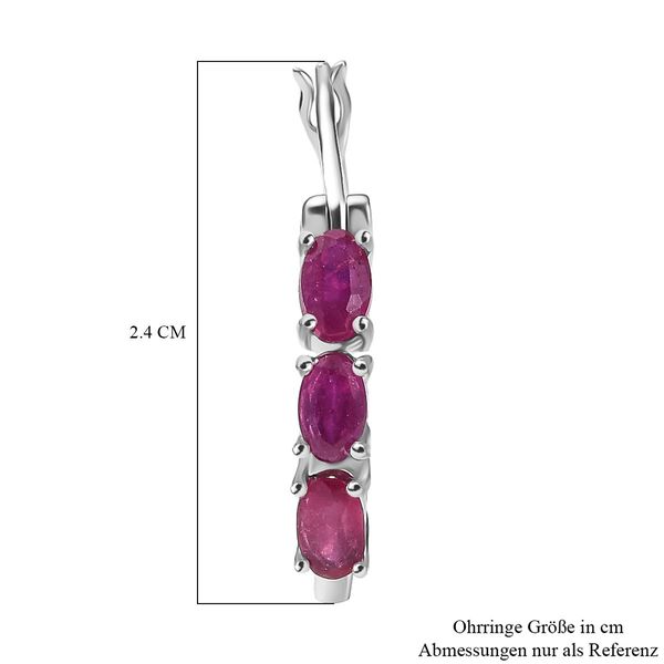 Afrikanische Rubin Ohrringe - 2,18 ct. image number 6