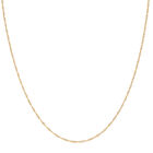 Italienische Singapurkette, ca. 75 cm, 925 Silber vergoldet