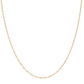 Italienische Singapurkette, ca. 75 cm, 925 Silber vergoldet