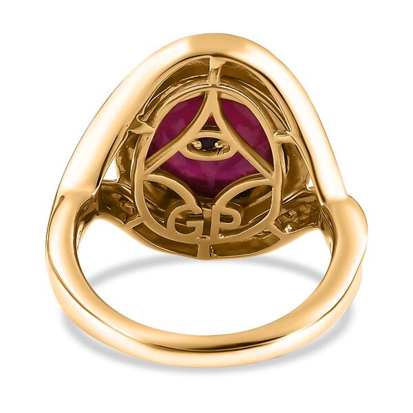 GP Celestial Dream Kollektion- Afrikanischer Rubin, Zirkon und blauer Saphir-Ring- 11,40 ct. image number 6