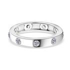J Francis gefertigt mit SWAROVSKI Zirkonia Ring 925 Silber rhodiniert (Größe 17.00)