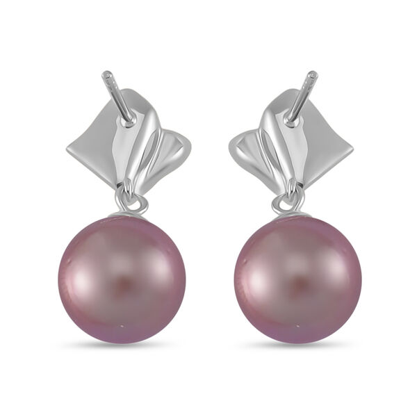 Mehrfarbige Edison Perle Ohrringe, 925 Silber rhodiniert image number 5