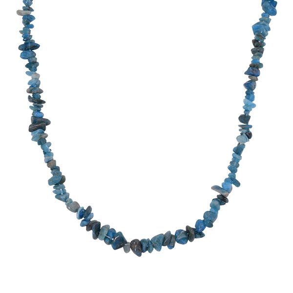 Neon Apatit Halskette, flexibel, Reiner Edelstahl ca. 160.00 ct