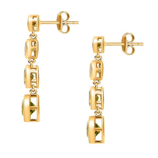 Nat&uuml;rliche Peridot-Ohrringe - 3,67 ct. image number 4