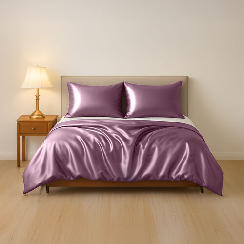 Serenity Night - 100% Maulbeerseide Luxus-Steppdecke mit Seidenfüllung, 135 x 200 cm, rosegold