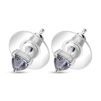 D'Joy Pfau Tansanit im Trillantschliff Ohrringe - 1,14 ct.