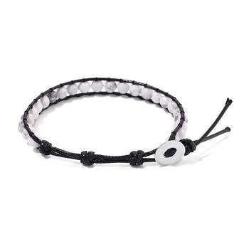 Flexibles wei&szlig;es Howlith Armband - 35 ct.