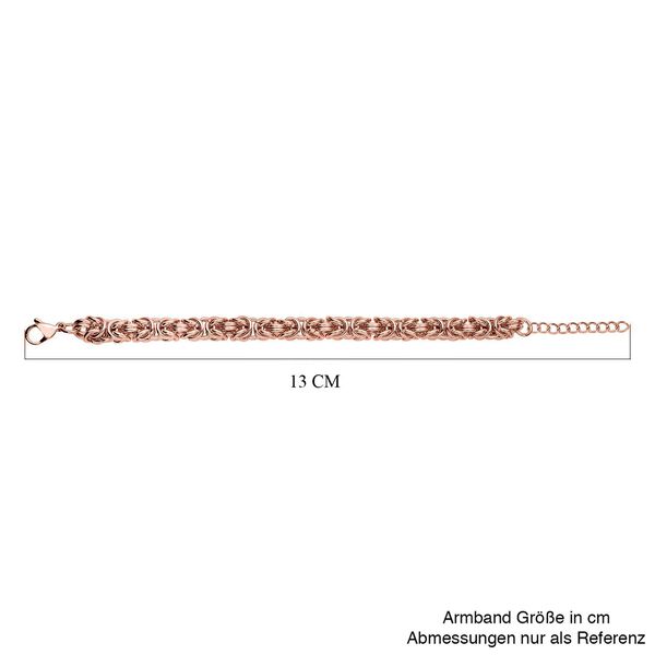 Byzantin 50cm Halskette und 19cm Armband in Ros&eacute;goldton image number 8