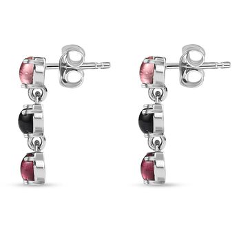 Nat&uuml;rliche, mehrfarbige Turmalin-Ohrringe - 1,72 ct.