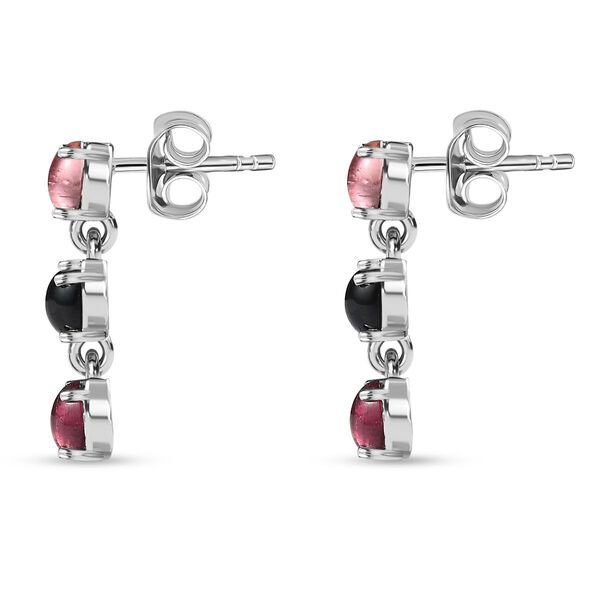 Nat&uuml;rliche, mehrfarbige Turmalin-Ohrringe - 1,72 ct. image number 3