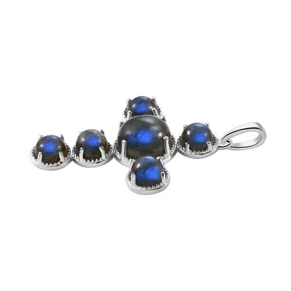 AAA Labradorit Keruz Anh&auml;nger - 9,99 ct. image number 4