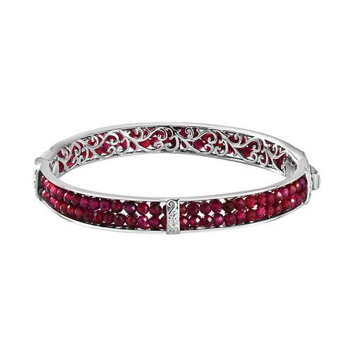 Mosambik Granat Armreif ca. 19 cm Reines Messing ca. 22,00 ct. image number 0