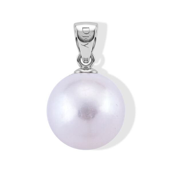 D'Joy Wei&szlig;e Edison Perle (10-11 mm) Anh&auml;nger 925 Silber Rhodiniert image number 3