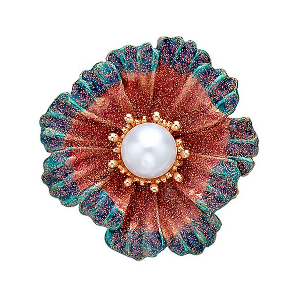 3er Set, Weiße Süßwasserzucht Perlen Broschen, Panda image number 5