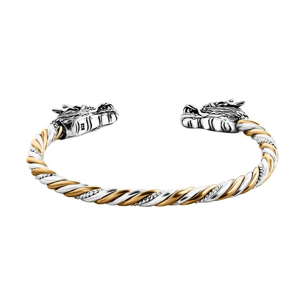Royal Bali Kollektion - Zweifarbiger Armreif, 18.5 cm image number 4