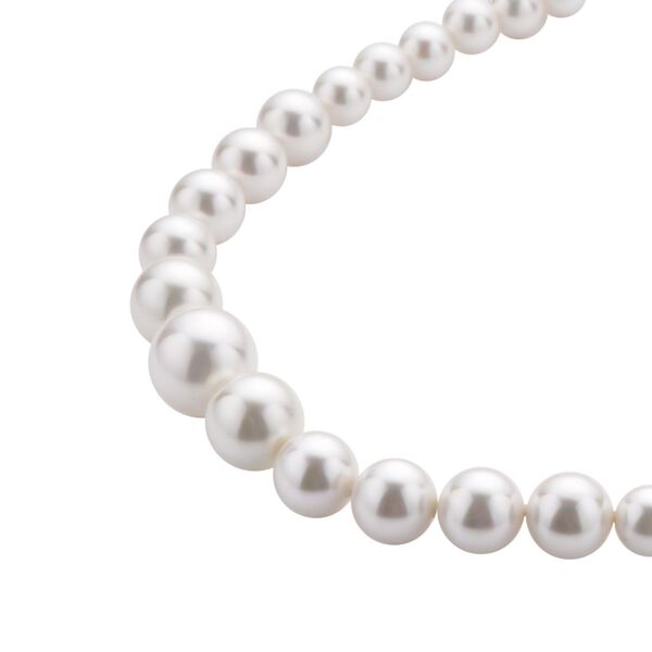 Weiße Muschelkernperle Halskette ca. 50 cm image number 3