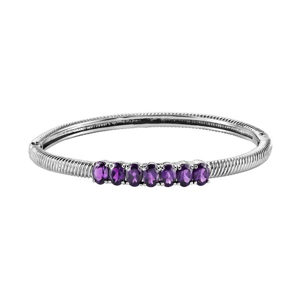 Afrikanischer Amethyst-Armreif, 19 cm - 5,16 ct.