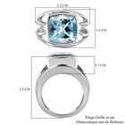 Himmelblauer Topas-Ring - 6,29 ct. image number 6