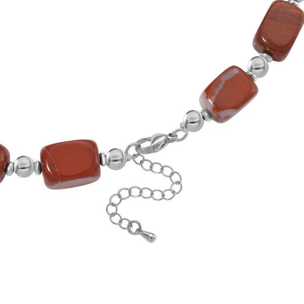 Rote Jaspis Halskette, ca. 45cm mit 5cm extender, ca. 300.00 ct image number 4