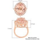 ILIANA AAA Marropino Morganit und Diamant-Ring, zertifiziert und geprüft SI G-H, 750 Roségold  ca. 7,00 ct image number 5
