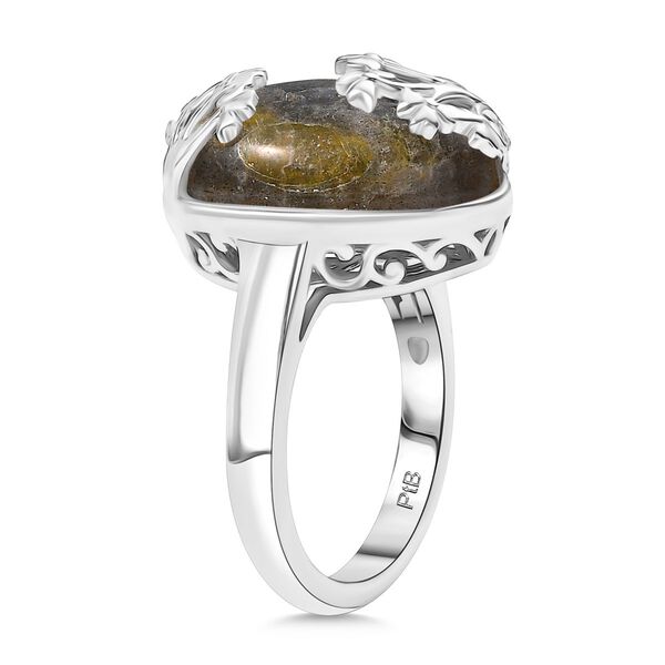 Feuer Labradorit Ring Messing (Größe 21.00) ca. 12,24 ct image number 4