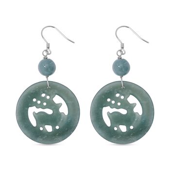 Nat&uuml;rlicher Olmek Jadeit Ohrringe - 40 ct.