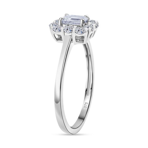 LUXURIANT SGL zertifizierter VS-GH Labor Diamant Ring in 375 Wei&szlig;gold - 1 ct. image number 5