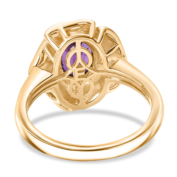 EverTrue afrikanischer Amethyst zweifarbiger Ring - 0,71 ct. image number 5
