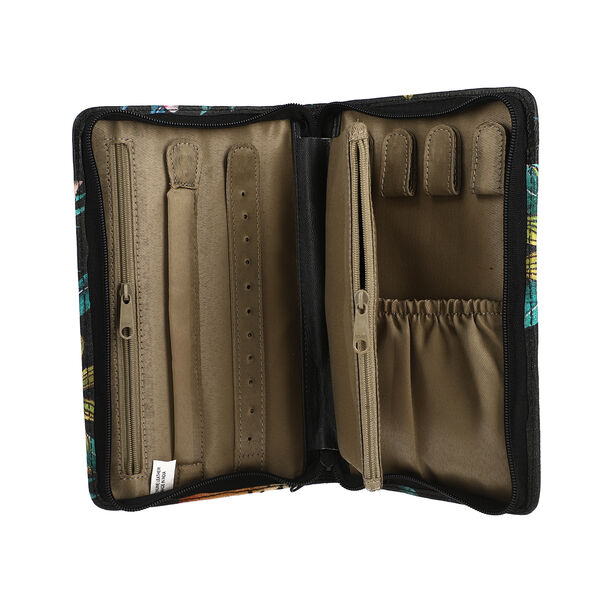 Sukriti handbemalter Schmuck Organizer, Leoparden-Muster, Größe 21,5x12,5x3 cm image number 5