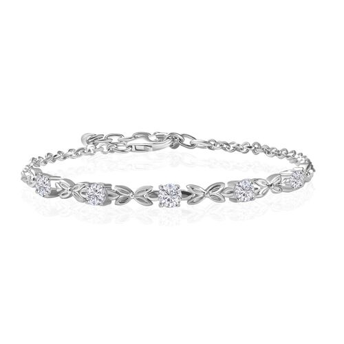 Moissanit Armband, 18+3,5cm - 1,22 ct. image number 0