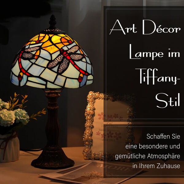 Art-Décor Lampe im Tiffany-Stil image number 5