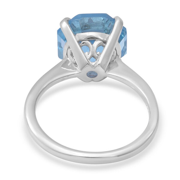 Himmelblauer Topas Solitär Ring 925 Silber platiniert  ca. 9,34 ct image number 4
