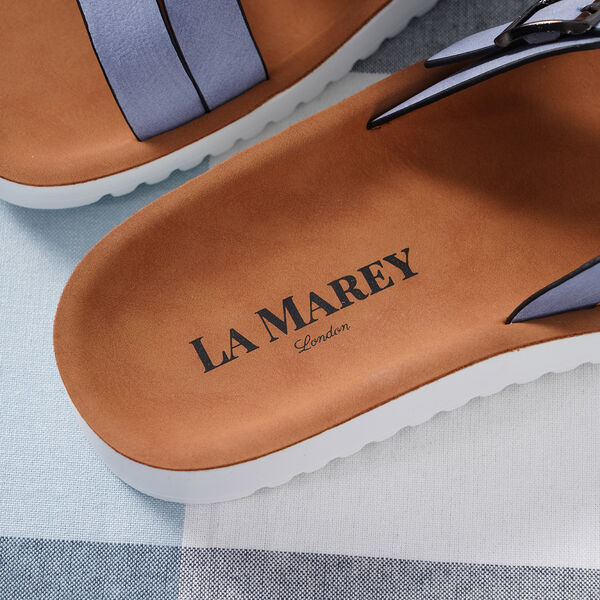 LA MAREY - Schnalle Sandalen, Gr&ouml;&szlig;e 36, Blau image number 6