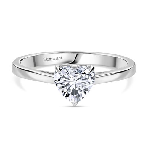 LUXURIANT DIAMOND- SGL zertifizierter VS-EF Labor Herz Diamant Ring in 950 Platin - 1 ct. image number 0