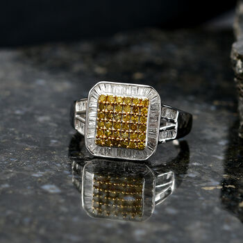 D'Joy gelber und wei&szlig;er Diamant Ring - 1 ct.