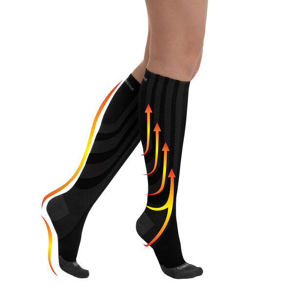 SANKOM - Kompressionskniestr&uuml;mpfe, Gr&ouml;&szlig;e 43-47 Schwarz image number 1