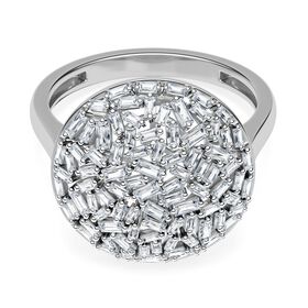 LUXURIANT DIAMOND- SGL zertifizierter SI-GH Labor Diamant Ring, 925 Silber rhodiniert - 1 ct.