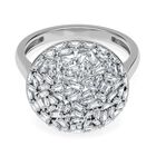 LUXURIANT DIAMOND - Lab Grown Diamant SI-GH Ring 925 Silber rhodiniert (Größe 18.00) ca. 1,00 ct
