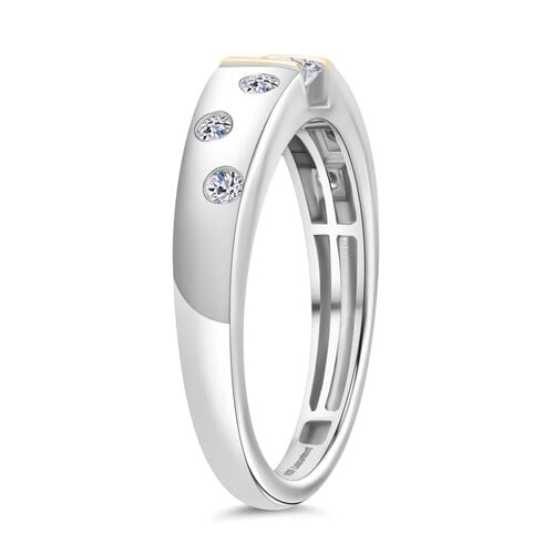 LUXURIANT SGL zertifizierter SI-GH Labor Diamant zweifarbiger Ring - 0,50 ct. image number 3