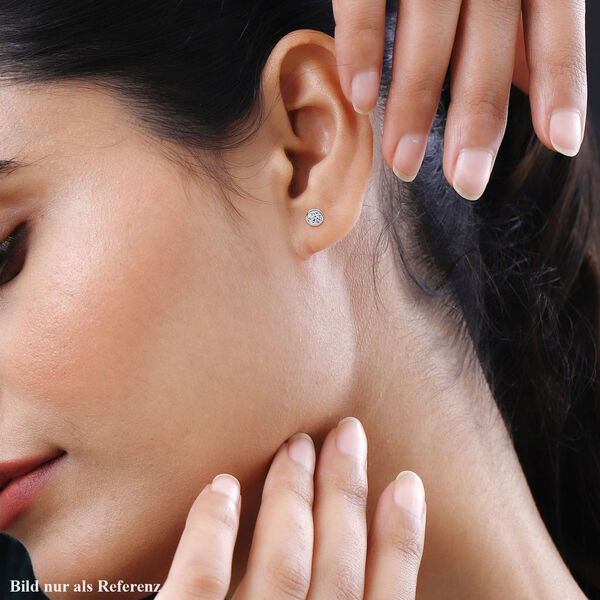 LUXURIANT VS-GH Labor Diamant Ohrringe, 925 Silber platiniert - 0,35 ct. image number 3