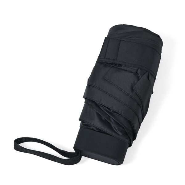 Sturmfester Pocketschirm mit UV-Schutz und Etui, 91x52cm, Schwarz image number 5