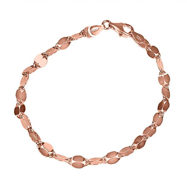 Italienisches Valentino-Armband, ca. 19 cm, 925 Silber ros&eacute;vergoldet ca. 3,04g image number 1