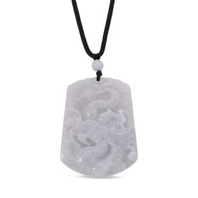 EXTREM SELTEN Natürliche Weiße Jade Anhänger mit Kette 50 cm ca. 115.00 ct