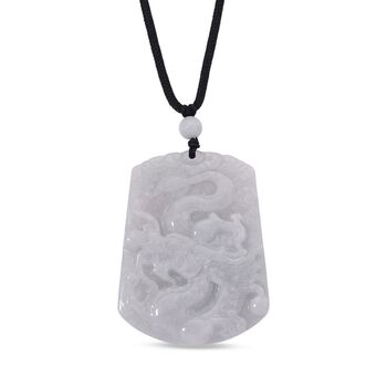 EXTREM SELTEN Nat&uuml;rliche Wei&szlig;e Jade Anh&auml;nger mit Kette 50 cm ca. 115.00 ct