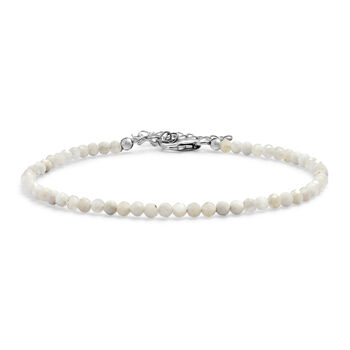 D'Joy wei&szlig;es Mondstein 19+5cm Armband - 12 ct.