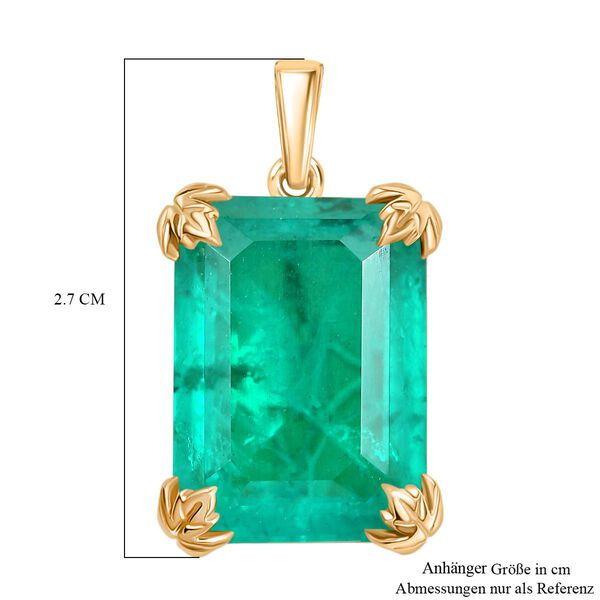 D'Joy Smaragd Triplett Quarz Ring und Anh&auml;nger image number 14