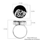Royal Bali Kollektion - schwarzer Spinell-Ring, 925 Silber (Größe 17.00) ca. 14,23 ct image number 5